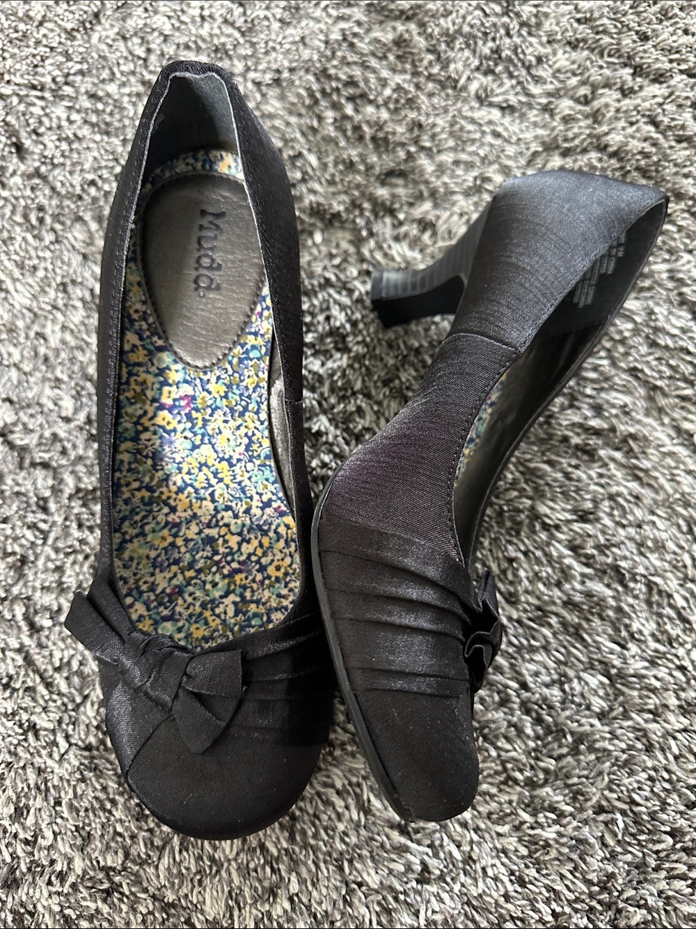 Mudd Black Women's Bow Accent Dress Pumps